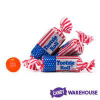American Flag Tootsie Rolls: 2LB Bag - Candy Warehouse