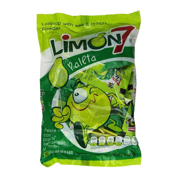 Anahuac Paleta Limon 7 Lollipops: 30-Piece Bag - Candy Warehouse