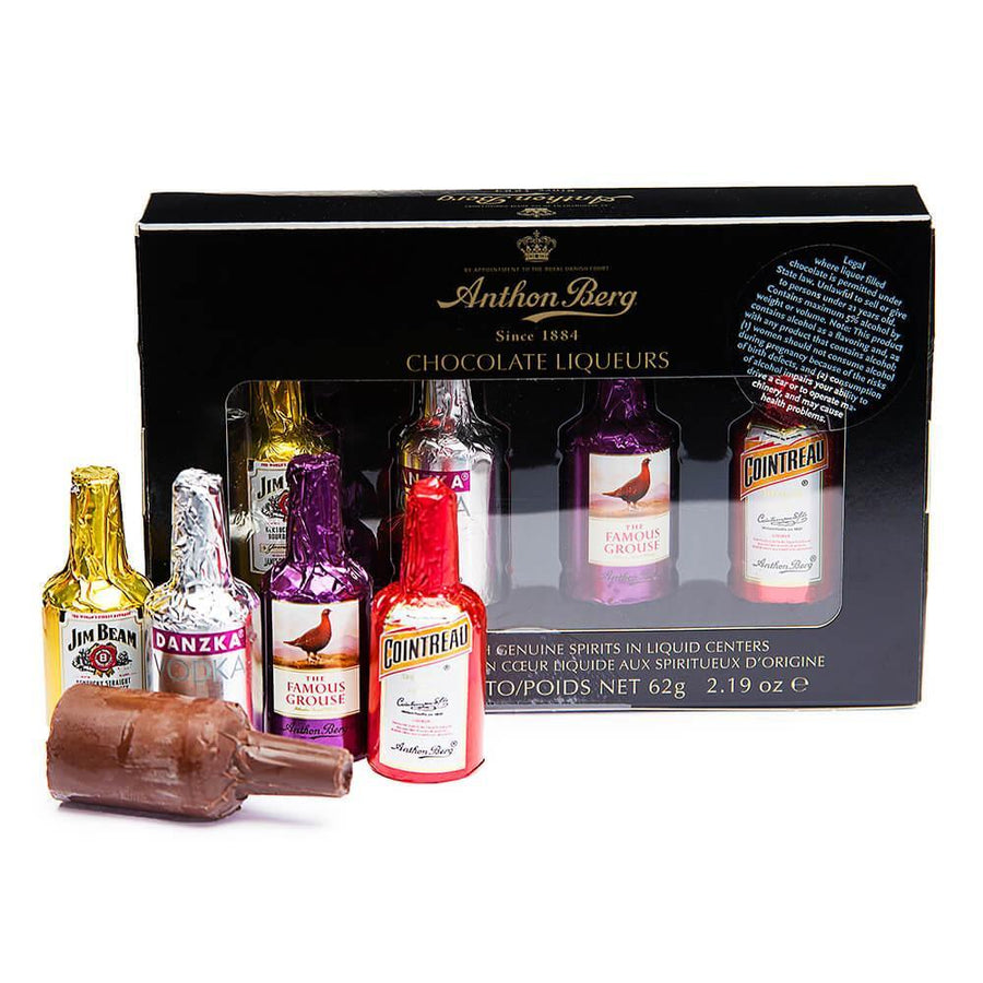 Anthon Berg Chocolate Liquor Bottles: 4-Piece Box - Candy Warehouse