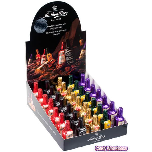 Anthon Berg Liquor Filled Chocolate Bottles: 36-Piece Display - Candy Warehouse