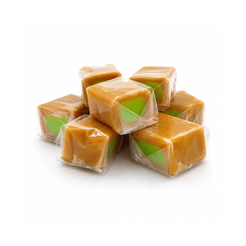Apple-Filled Vanilla Caramels: 5-Pound Bag