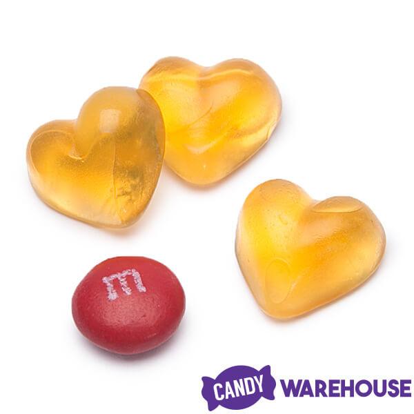 Apricot Hearts Gummy Candy: 500G Bag - Candy Warehouse