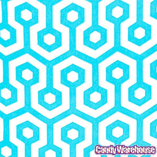 Aqua Blue Honeycomb Candy Bags: 25-Piece Pack - Candy Warehouse