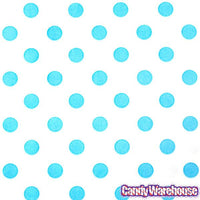 Aqua Blue Polka Dot Candy Bags: 25-Piece Pack - Candy Warehouse