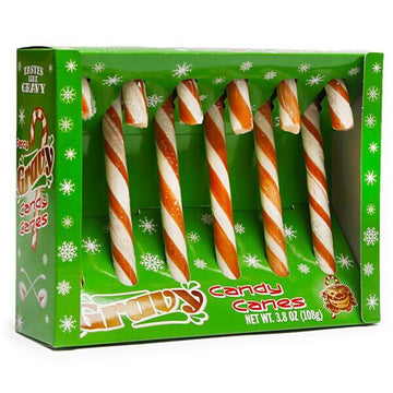 Archie McPhee Gravy Candy Canes: 6-Piece Box - Candy Warehouse