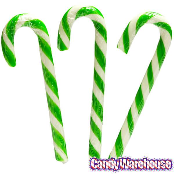Archie McPhee Pickle Candy Canes: 6-Piece Box - Candy Warehouse