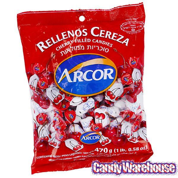 Arcor Cream Filled Cherry Hard Candy: 1LB Bag - Candy Warehouse