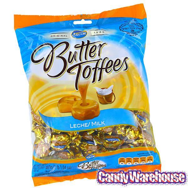 Arcor Milk Butter Toffee Chewy Candy: 1LB Bag - Candy Warehouse