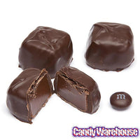 Asher's Chocolate Covered Chocolate Caramels - Dark: 6LB Box - Candy Warehouse