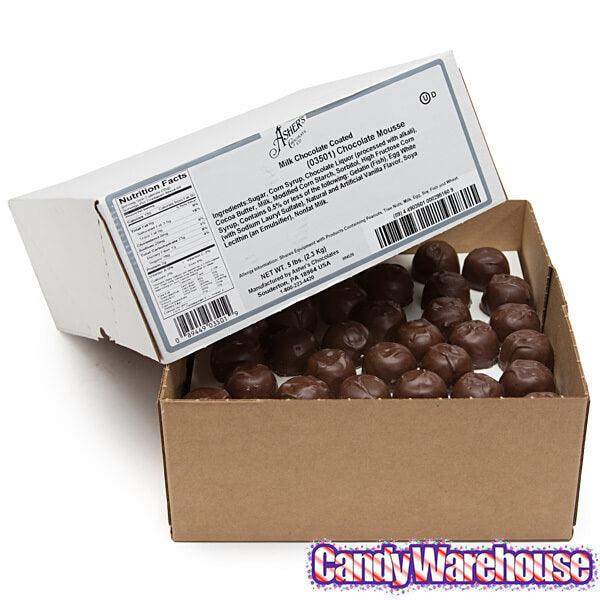 Asher's Chocolate Mousse Chocolates - Milk: 5LB Box - Candy Warehouse