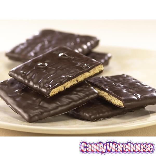 Asher's Dark Chocolate Covered Graham Crackers: 5LB Box - Candy Warehouse