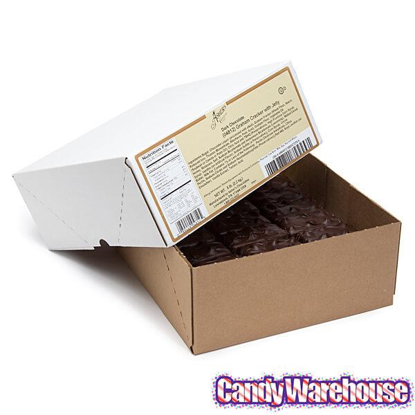 Asher's Dark Chocolate Covered Graham Crackers with Jelly: 5LB Box - Candy Warehouse
