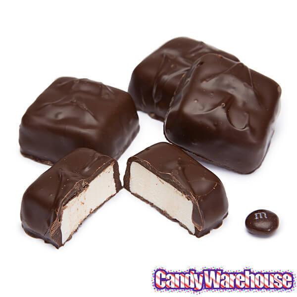 Asher's Dark Chocolate Covered Jumbo Marshmallows: 5LB Box - Candy Warehouse