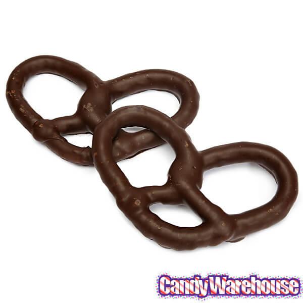 Asher's Dark Chocolate Covered Pretzels: 6LB Box - Candy Warehouse