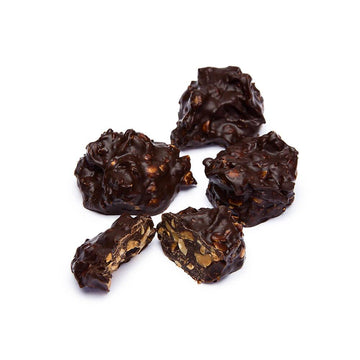 Asher's Dark Chocolate Peanut Clusters Candy: 5LB Box - Candy Warehouse