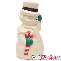 Asher's Giant White Chocolate 2-Pound Hollow Snowman - Candy Warehouse