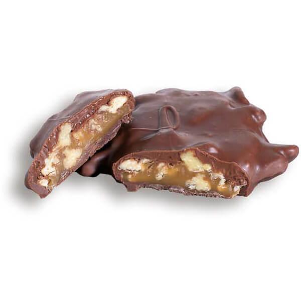 Asher's Mammoth Chocolate Pecan Caramel Patties: 20-Piece Box - Candy Warehouse
