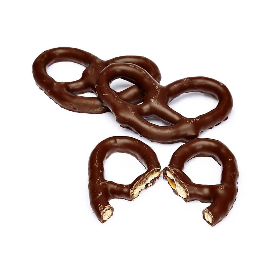 Asher's Milk Chocolate Covered Pretzels: 6LB Box - Candy Warehouse