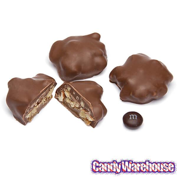 Asher's Milk Chocolate Pecan Caramel Patties: 5LB Box - Candy Warehouse