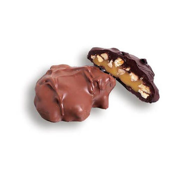 Asher's Sugar Free Dark Chocolate Pecan Caramel Patties: 6LB Box - Candy Warehouse
