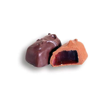 Asher's Sugar Free Raspberry Jelly Chocolates - Dark Chocolate: 6LB Box - Candy Warehouse