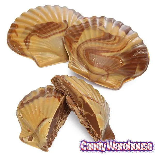 Asher's Swirled Milk Chocolate and Peanut Butter Sea Shells Candy: 64 ...