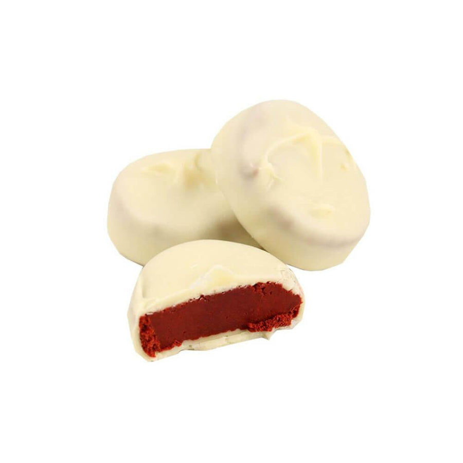 Asher's White Chocolate Covered Red Velvet Cake: 6LB Box - Candy Warehouse