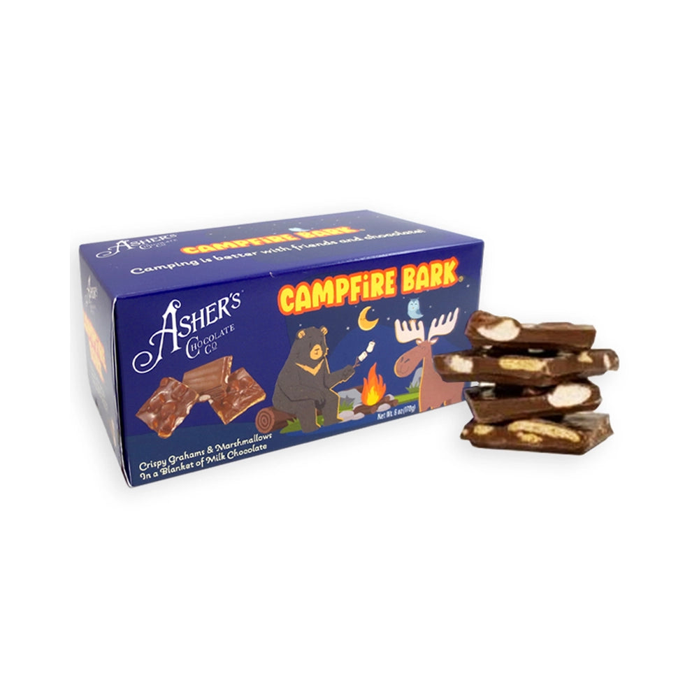 Asher’s Milk Chocolate Campfire Bark: 12-Piece Case