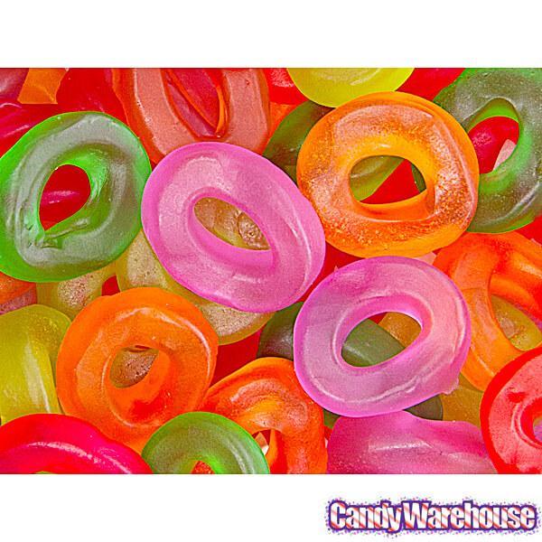 Assorted Mini Gummy Rings Candy: 5LB Bag - Candy Warehouse