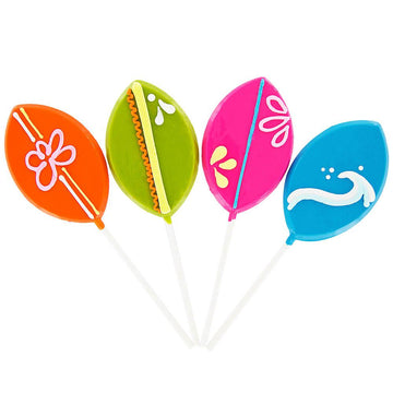 Assorted Surfboard Hard Candy Lollipops: 12-Piece Pack - Candy Warehouse