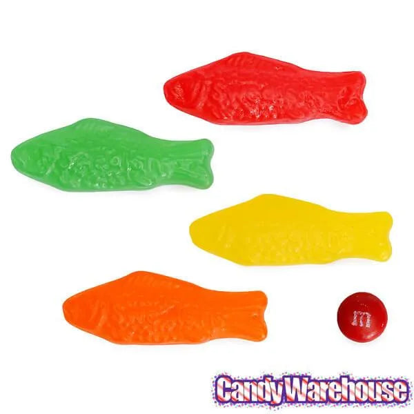 Assorted Swedish Fish Candy 3.5Ounce Packs 12Piece Box Candy Warehouse