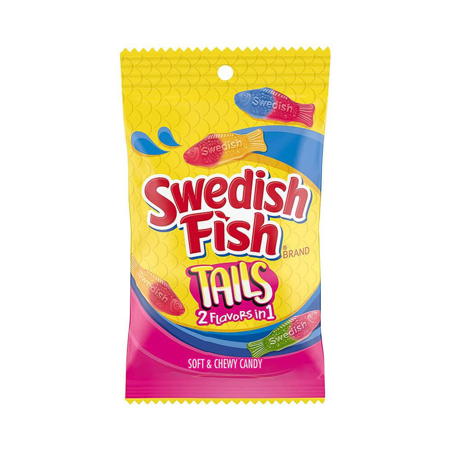 Assorted Swedish Fish Tails: 8-Ounce Bag - Candy Warehouse