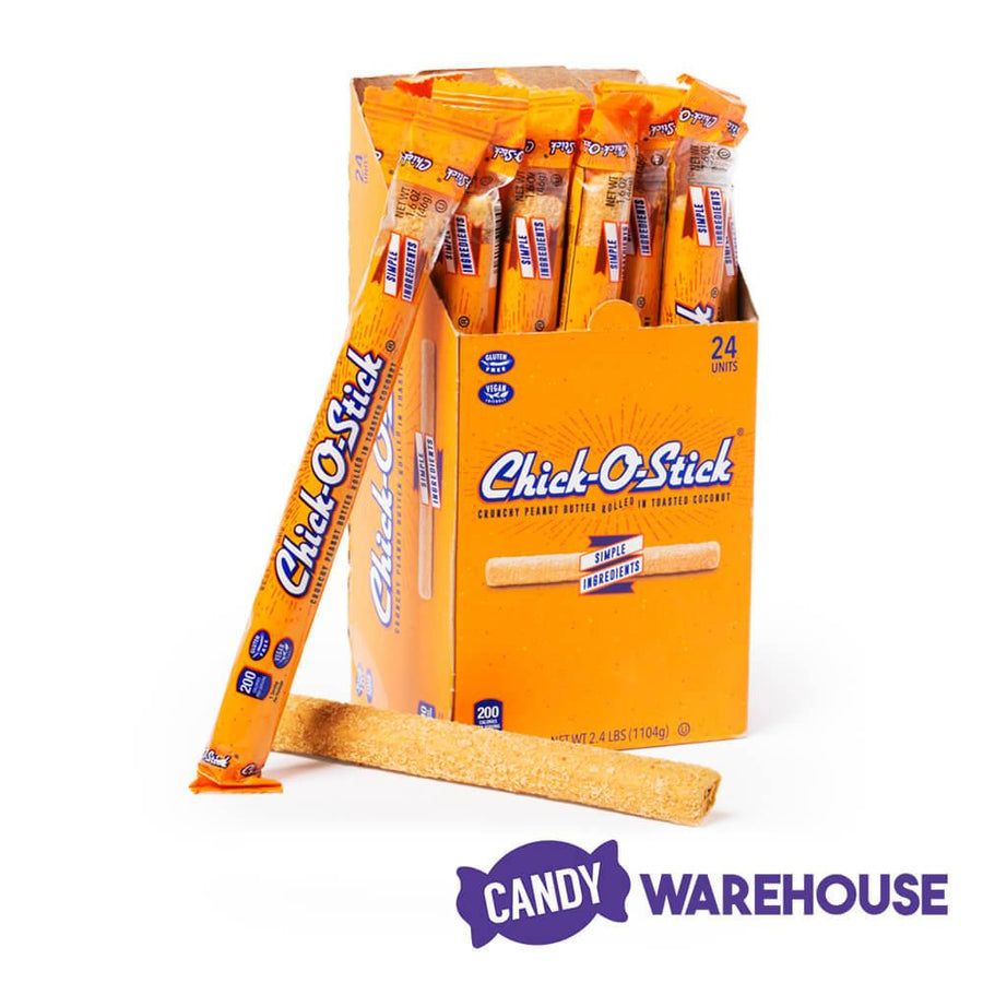 Atkinson Chick-O-Sticks Candy Bars: 24-Piece Box - Candy Warehouse
