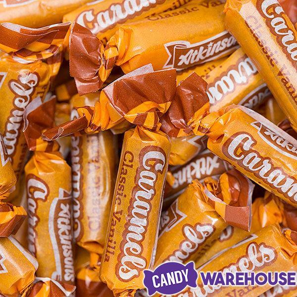 Atkinson Classic Vanilla Caramels: 10-Ounce Bag - Candy Warehouse