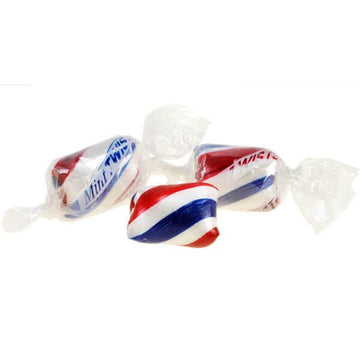 Atkinson Hard Candy Twists - Patriotic Peppermint: 5LB Bag - Candy Warehouse