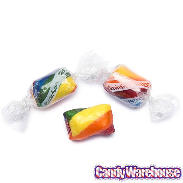 Atkinson Hard Candy Twists - Rainbow Cherry: 5LB Bag - Candy Warehouse