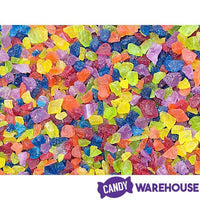 Atkinson Rainbow Confetti Rock Candy Crystals Mix: 1LB Jar - Candy Warehouse