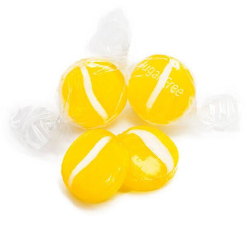 Atkinson Sugar Free Hard Candy Buttons - Lemon: 5LB Bag - Candy Warehouse