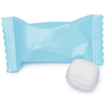 Baby Blue Wrapped Butter Mint Creams: 300-Piece Case - Candy Warehouse