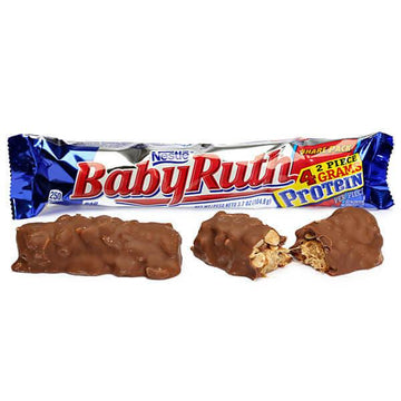 Baby Ruth King Size Candy Bars: 18-Piece Box - Candy Warehouse