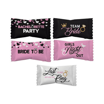 Bachelorette Party Wrapped Buttermint Creams: 300-Piece Case - Candy Warehouse