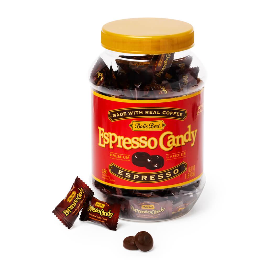 Bali's Best Coffee Candy - Espresso: 130-Piece Jar - Candy Warehouse