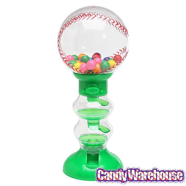 Baseball Gumball Machine Bank with Gumballs - Candy Warehouse