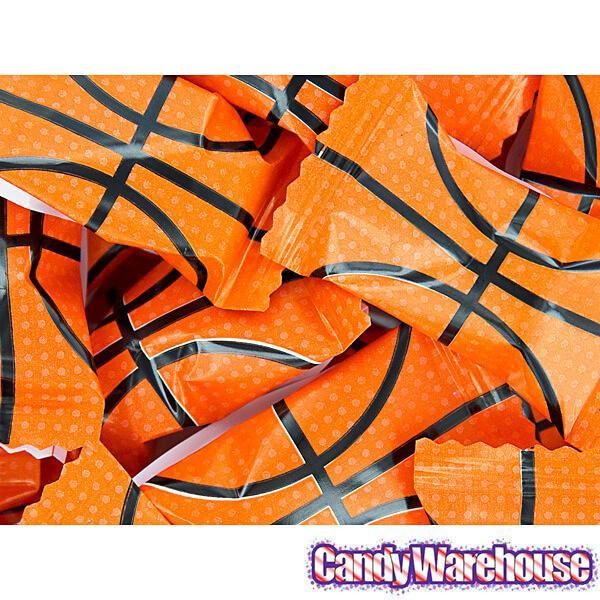 Basketball Wrapped Buttermint Creams: 300-Piece Case - Candy Warehouse