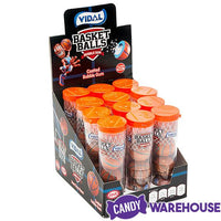 Basketballs Sour Bubblegum Tubes: 12-Piece Display - Candy Warehouse