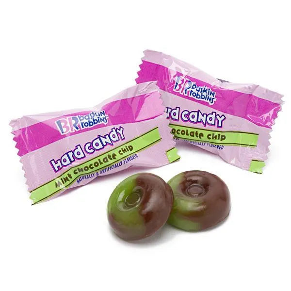 Baskin Robbins Ice Cream Hard Candy Mint Chocolate Chip 11LB Case