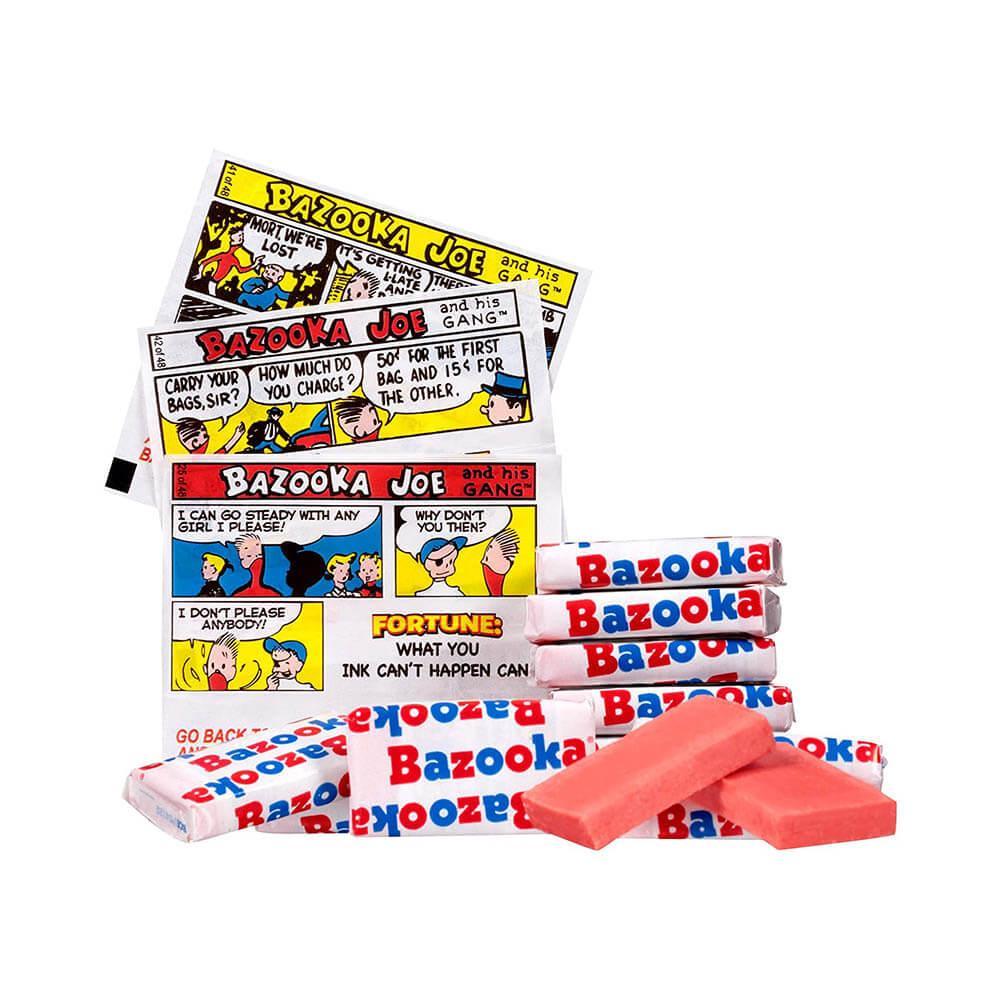 Bazooka Bubble Gum - Original: 225-Piece Tub - Candy Warehouse