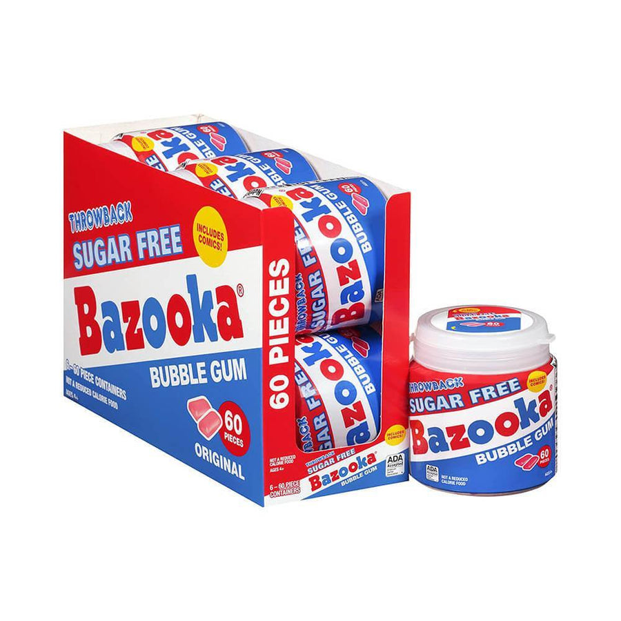 Bazooka Sugar Free Bubble Gum To Go Cup: 6-Piece Box - Candy Warehouse