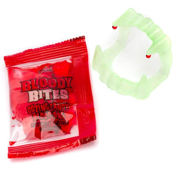 Bee International Bloody Bites Candy Fangs: 22-Piece Box - Candy Warehouse