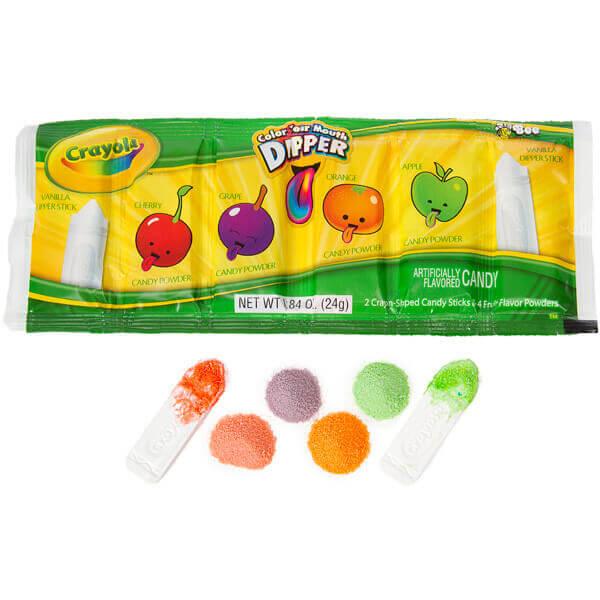 Bee International Color Your Mouth Candy Dippers: 12-Piece Display - Candy Warehouse